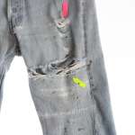 Vintage 501 Levi's Jeans / Distressed / Light Wash / Discolored - Image 3