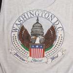 Vintage Gray Tank Top with Washington DC Print - Image 3