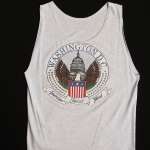 Vintage Gray Tank Top with Washington DC Print - Image 2